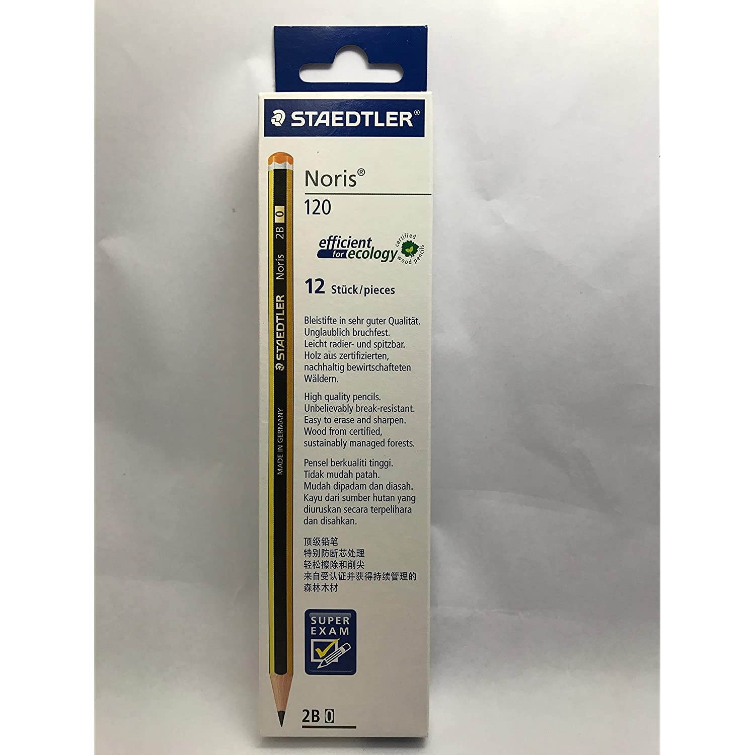 BACK TO SCHOOL | STAEDTLER Noris 120 PREMIUM Office Pencil LEAD Pencils - 2B Grade [Box of 12]