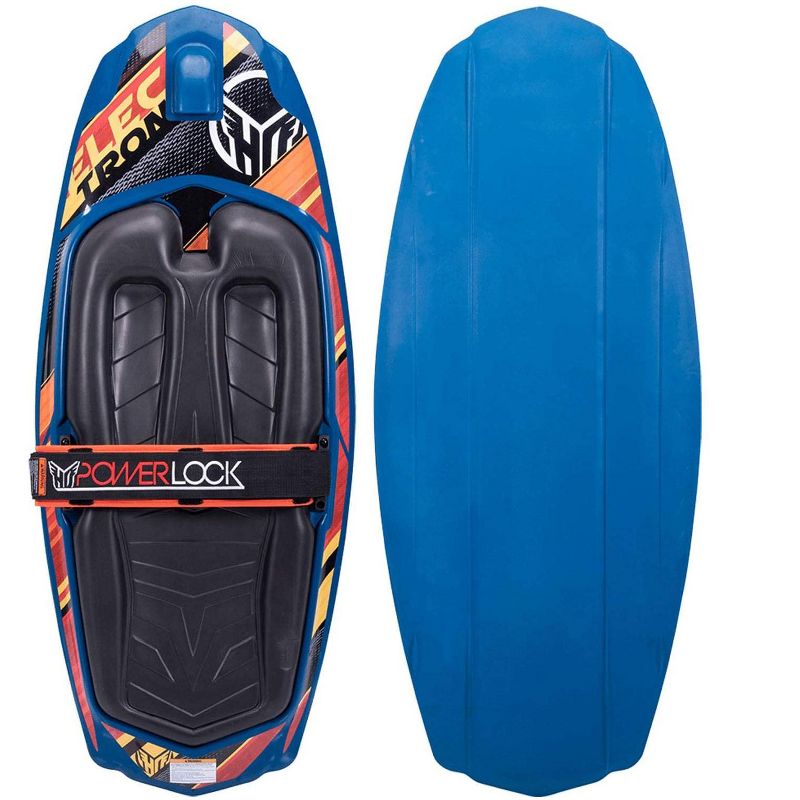 HO Skis Towable Electron Continuous Rocker Easy Up Handle Hook Kneeboard with Orthotic Knee Pad