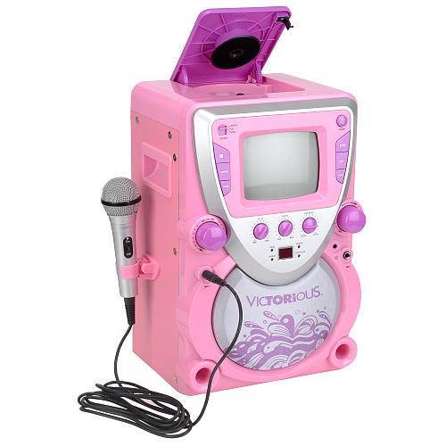 Sakar Victorious CD/CDG Karaoke All-In-One Machine (Pink)