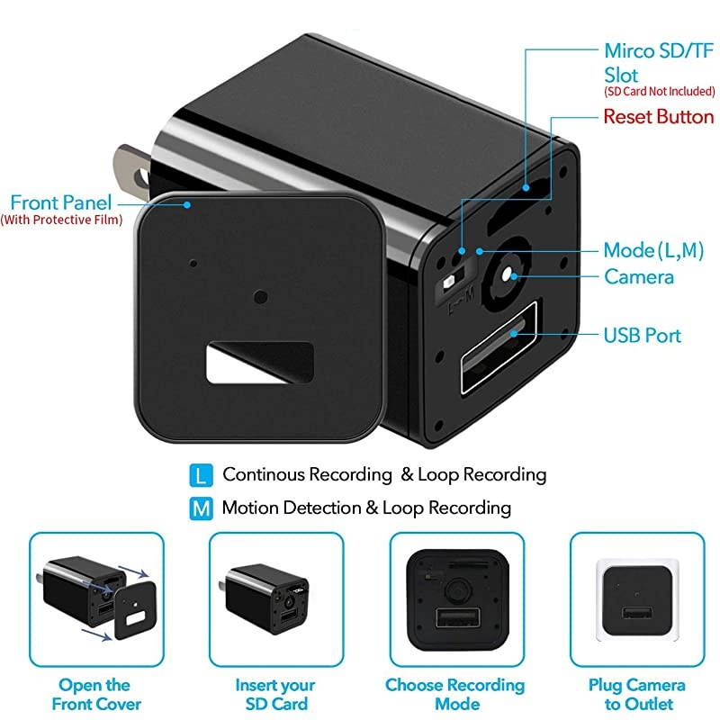 Camera Hidden Camera Full HD 1080P Surveillance Camera Mini Nanny Camera