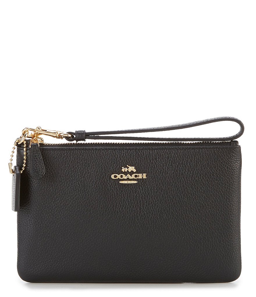 HOBO Link Leather Zip Wristlet