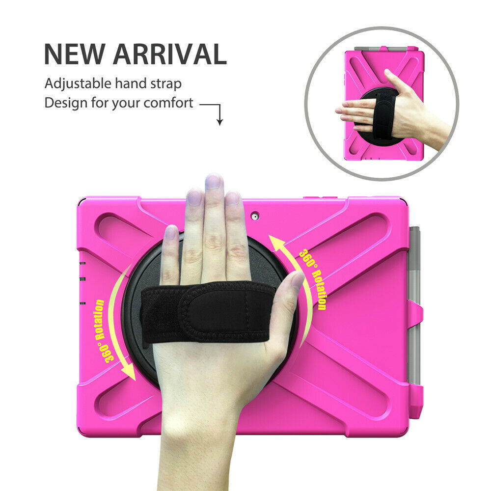 Werleo Surface Pro 6 Case Surface Pro Case 2017 Heavy Duty Full-Body Rugged Protective Case Cover with Kickstand Hand Strap for Microsoft Surface Pro 6 2018 / Surface Pro 5 2017 / Surface Pro 4 2015