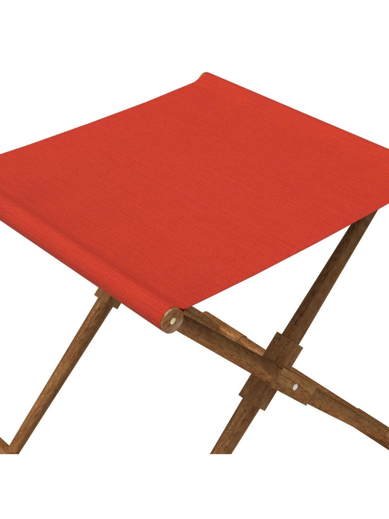 Chumbak French Sahara Solid Mustard Yellow Wood Ottoman