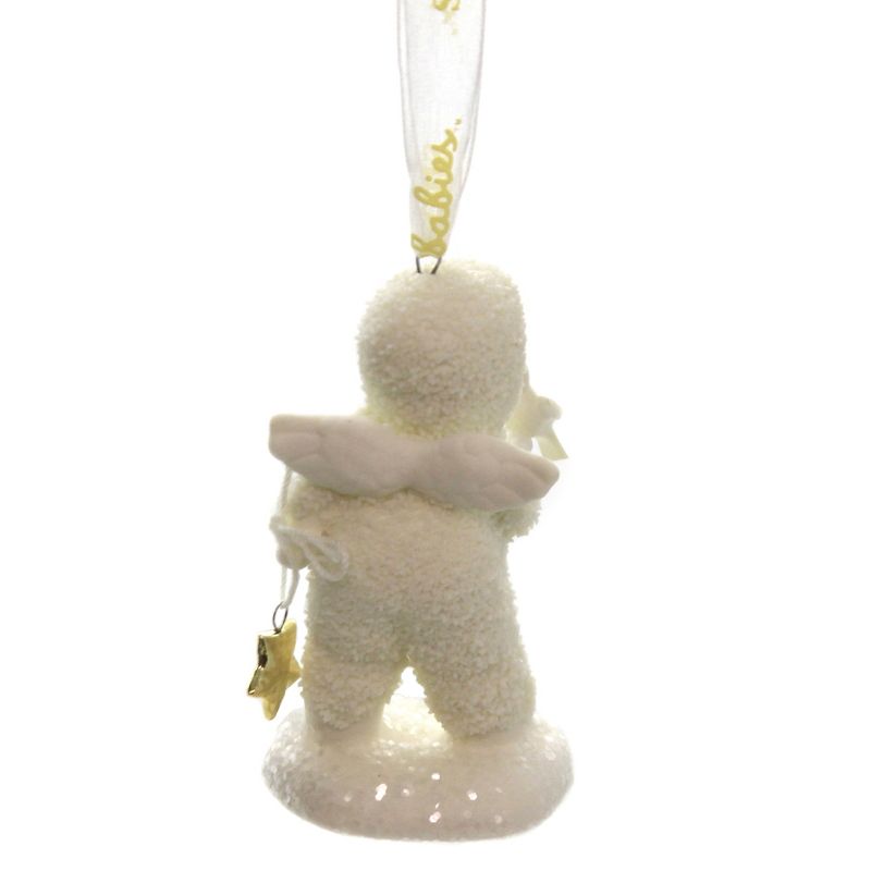 Dept 56 Snowbabies 3.0" A Kiss For Good Luck Gold Star  -  Tree Ornaments