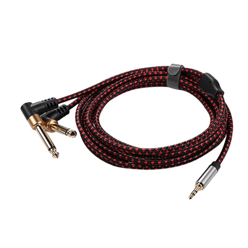 AU111 6 Feet Premium Audio Extension Cable Nylon Braided 35mm TRRS 4 Poles Jack Male to Female