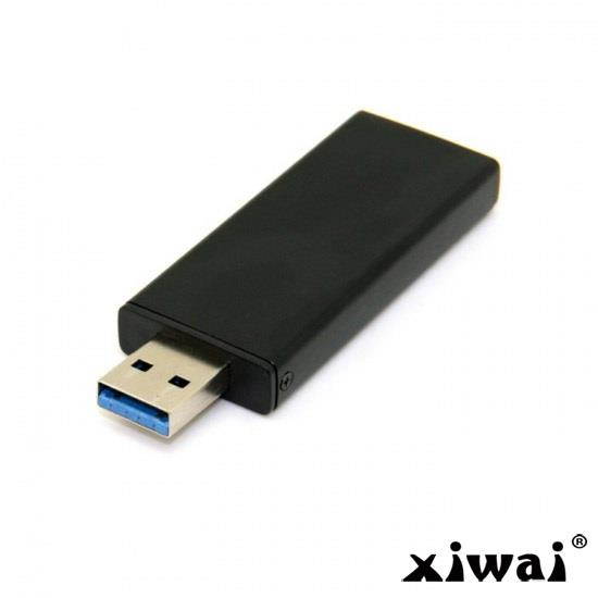 Xiwai 42mm NGFF M2 SSD to USB 3.0 External PCBA Conveter Adapter Card Flash Disk Type with Black Case