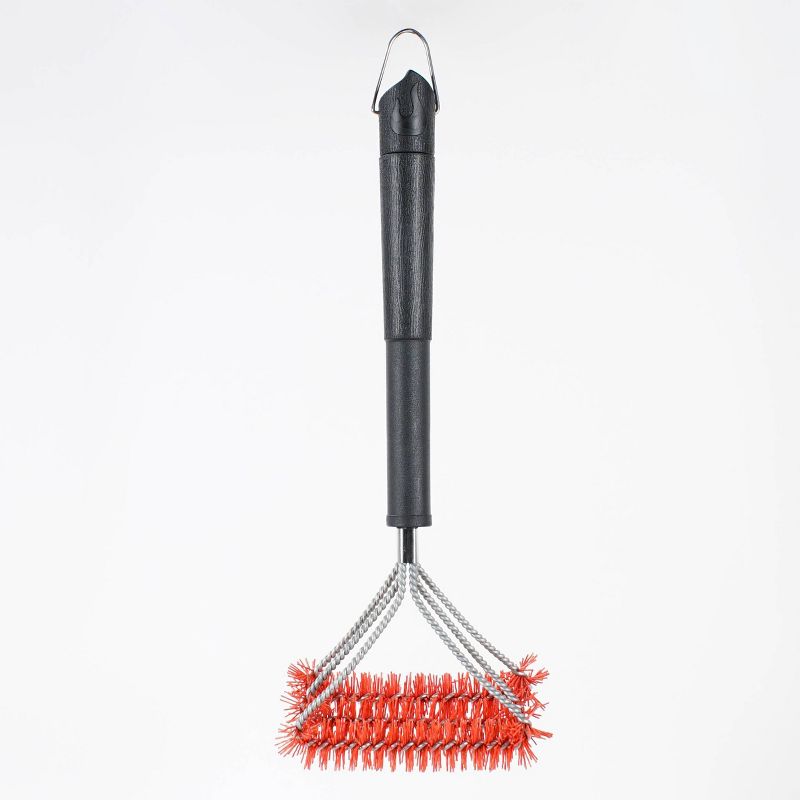 Char-Broil Triple Spiral Nylon Grill Brush Black