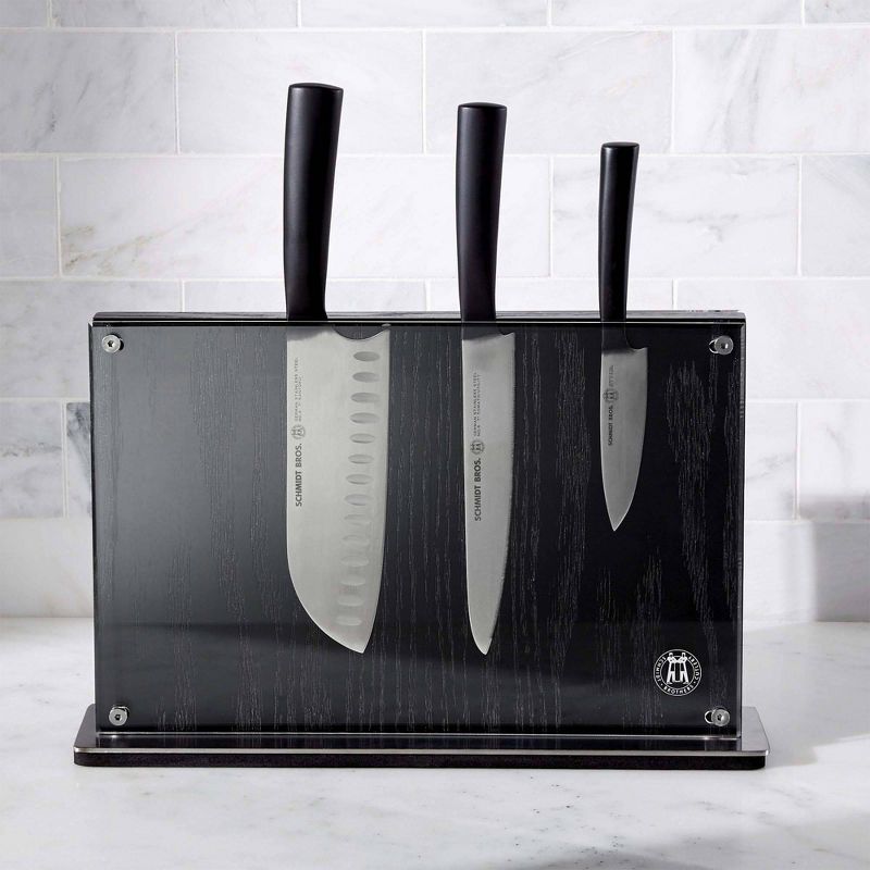 Schmidt Brothers Cutlery Black Downtown Knife Block - Universal Storage