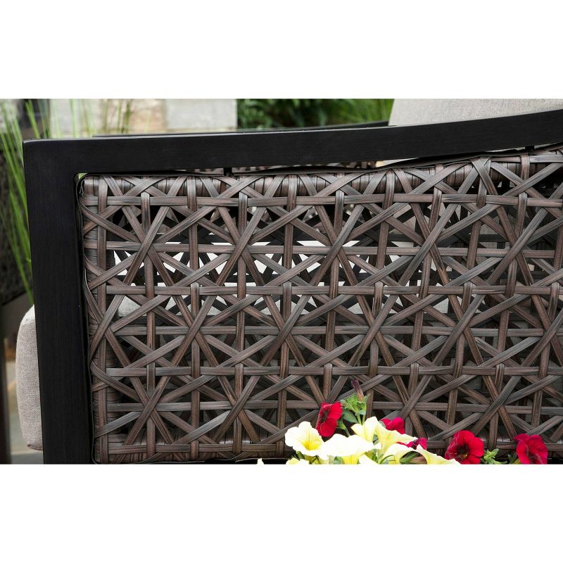 Hawthorn 4pc Sunbrella Deep Seating Gray - Canopy Home and Garden