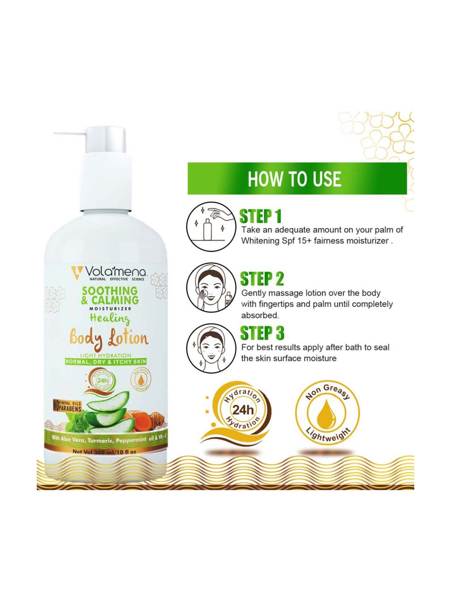 Volamena Soothing, Calming And Healing Body Lotion - 300 ml