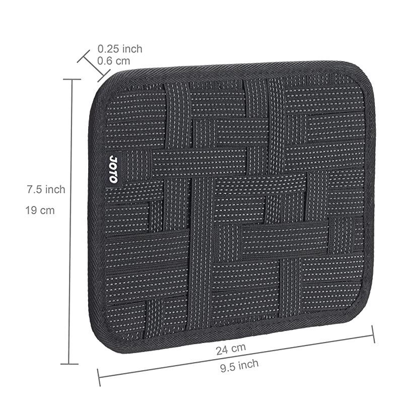 Electronics Organizer,  Travel Gear Management Organize Case for Electronics Accessories Tools Hard Drive Memory Card Flash Drive Cables Charger Cosmetics Brush Personal Care Kit - Small (Black)