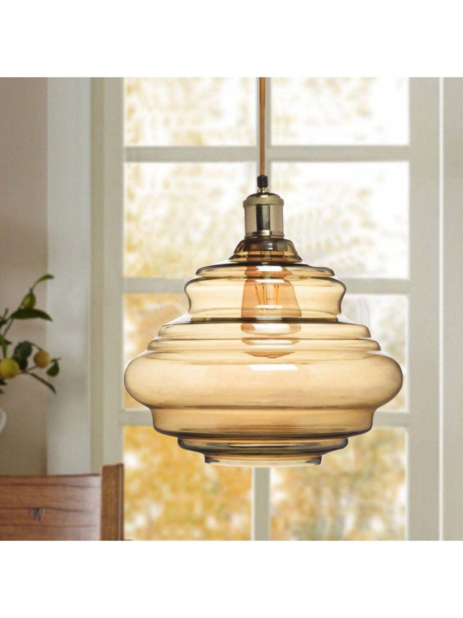 Fos Lighting Antique Brass Finish Allure 5 Light Chandelier - Set of 1