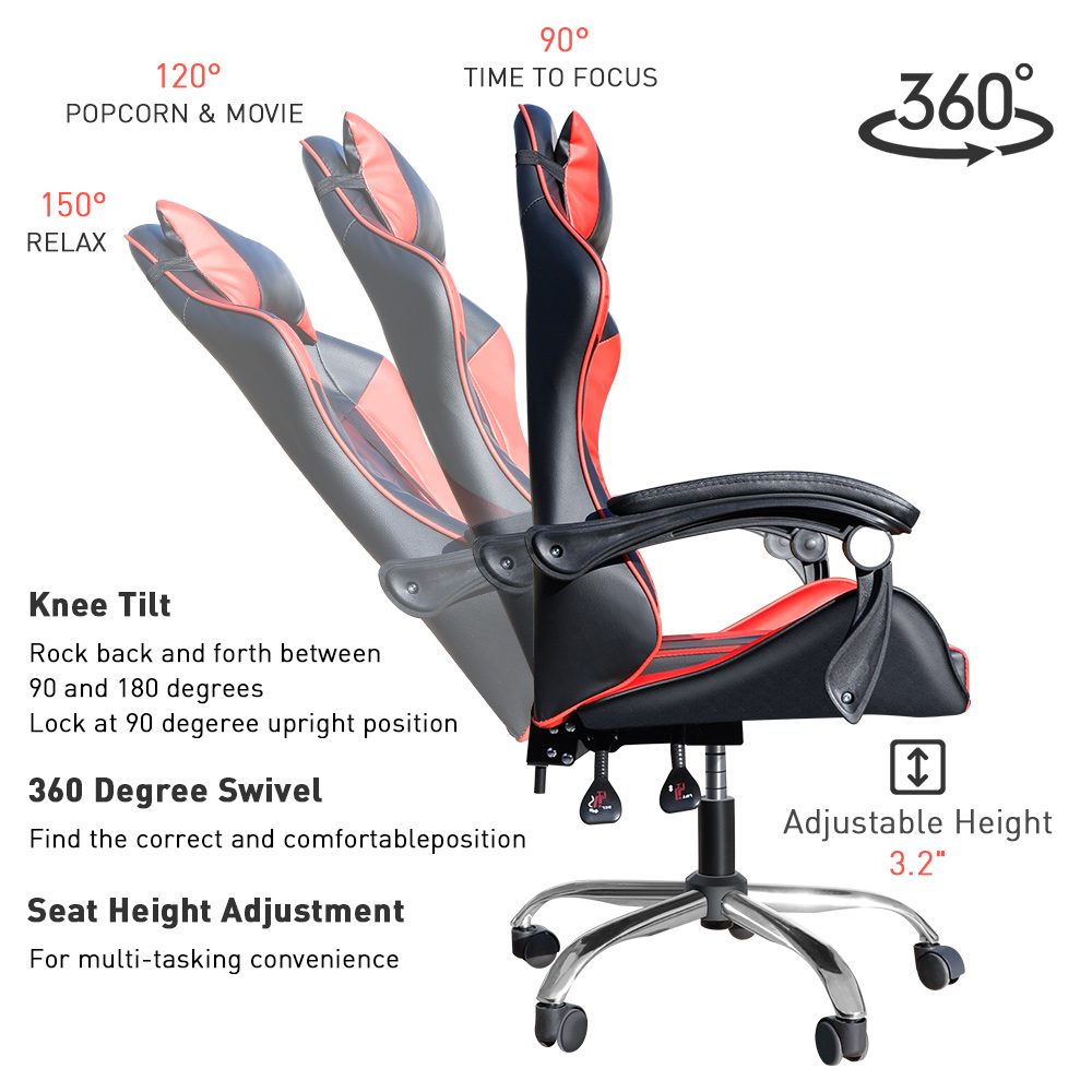 TROPRO Gaming Chair for Adults Gamer Chair PC Computer Video Game Chairs