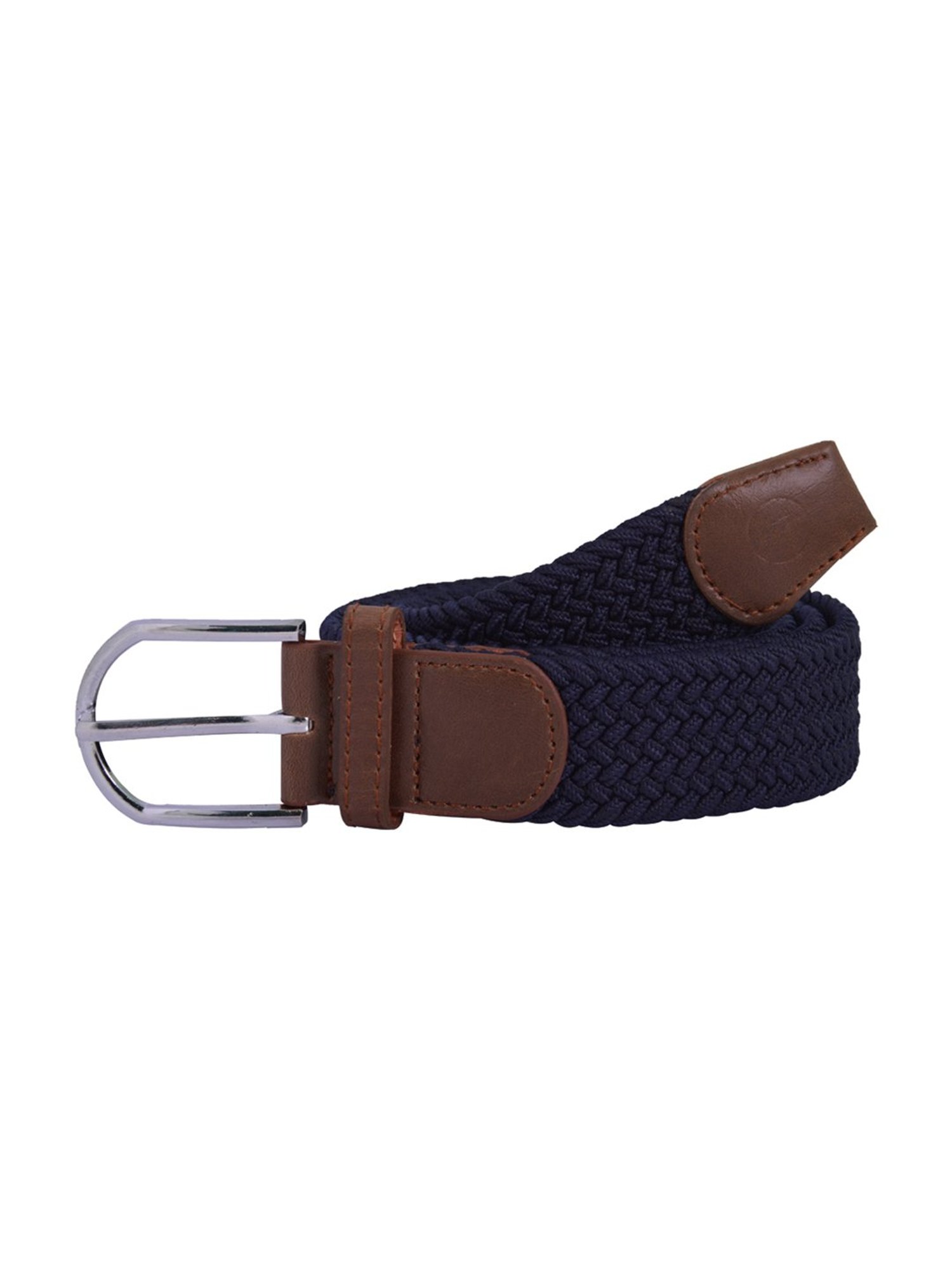 BULCHEE Blue Leather Casual Belt for Men