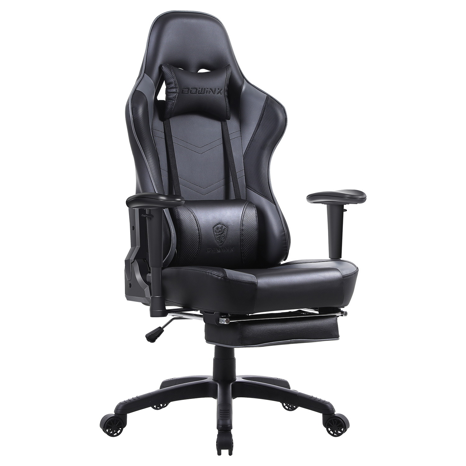 Gaming Chair, Racing Style Computer Desk Chair Padded Armrests Ergonomic Lumbar Support Adjustable Height