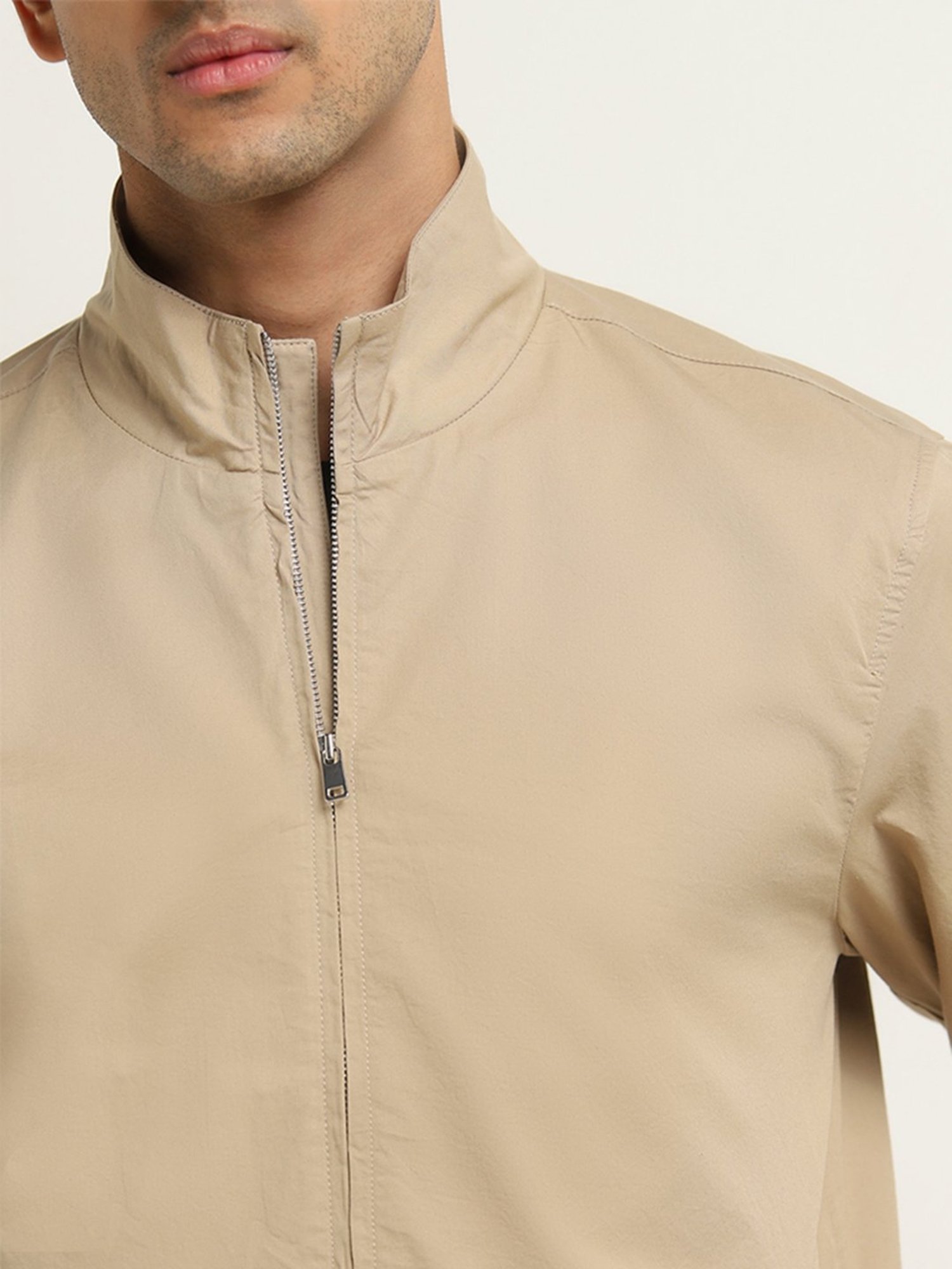 Ascot by Westside Beige Relaxed-Fit Jacket