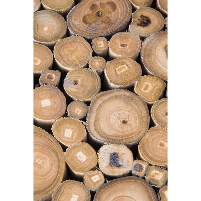 Serenity Teak Round Stool White - East at Main