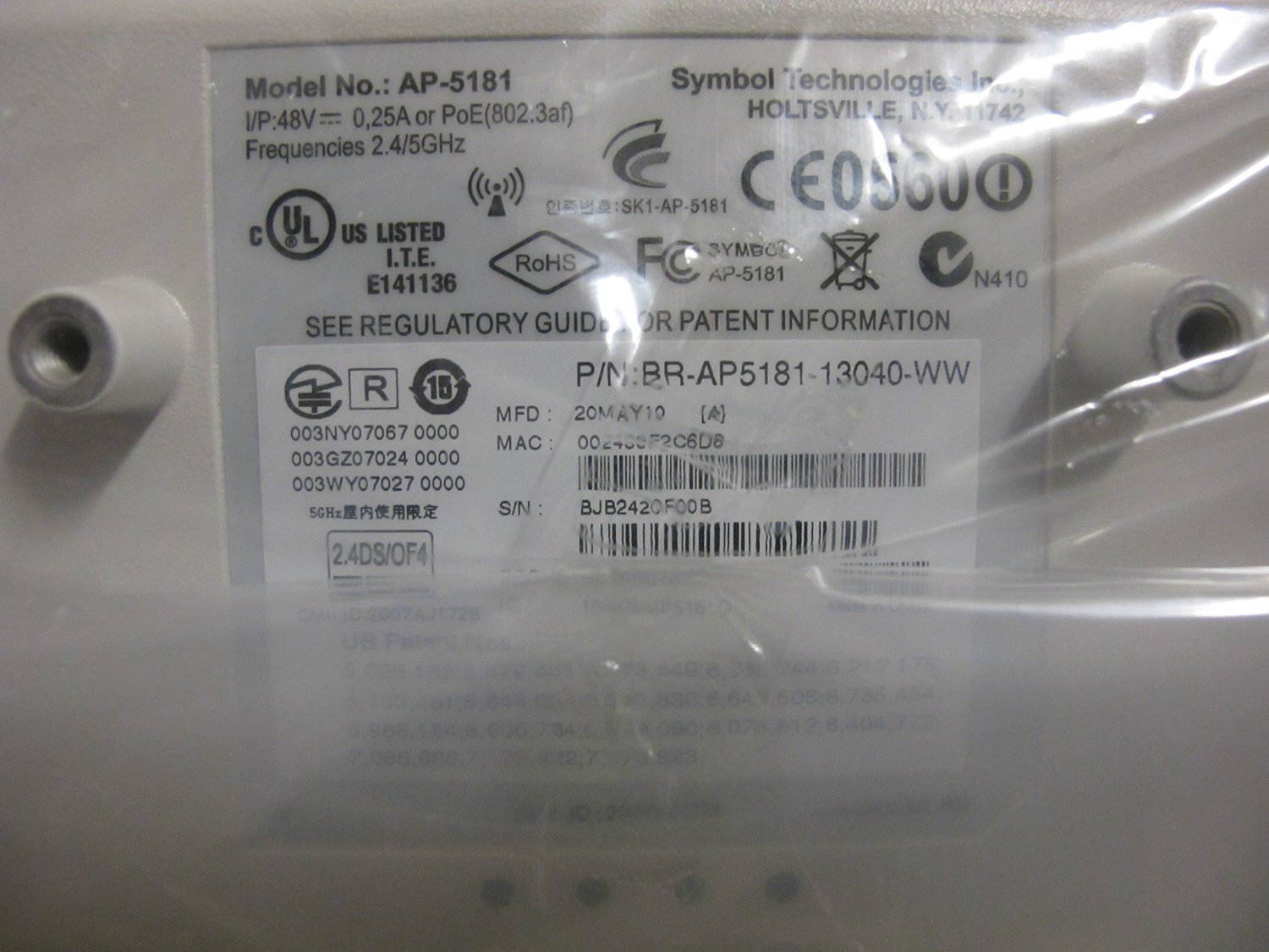 Brocade Communications - BR-AP5181-13040-WW - Brocade Mobility 5181 Wireless LAN Access Point Dual Radio