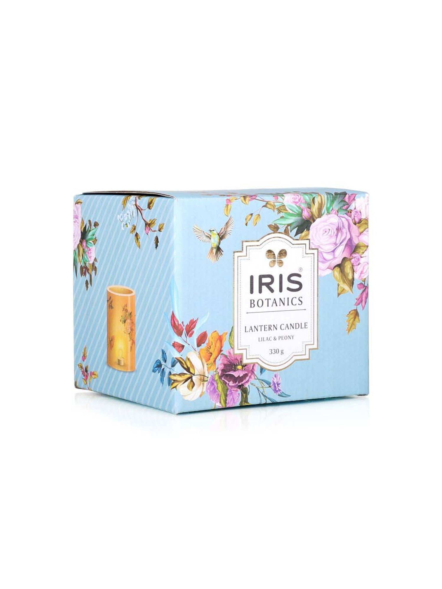 IRIS Multicolour Botanics Lilac & Peony Fragrance Lantern Candle