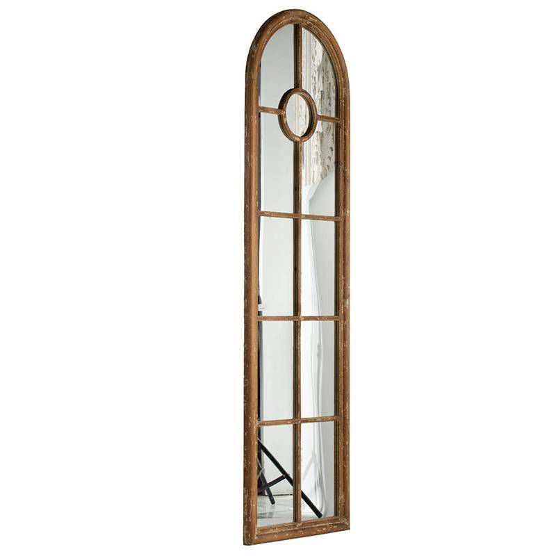 15"x51" White Full Length Over The Door Mirror White - Patton Wall Decor