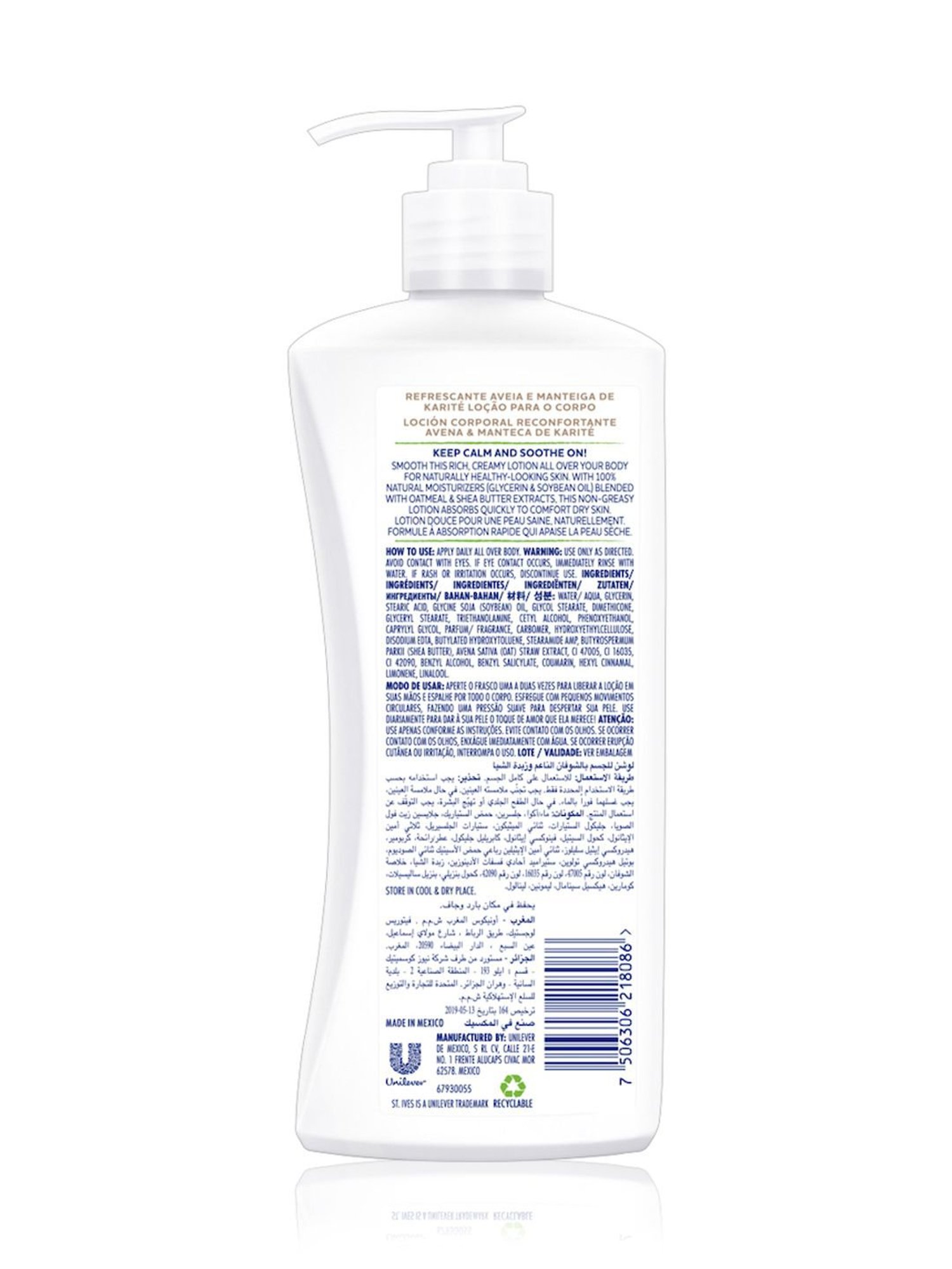St. Ives Soothing Oatmeal & Shea Butter Body Lotion - 400 ml