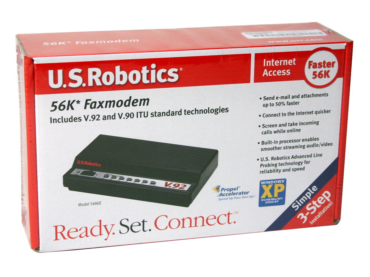 U.S. Robotics USR5686E V.92 External Fax modem