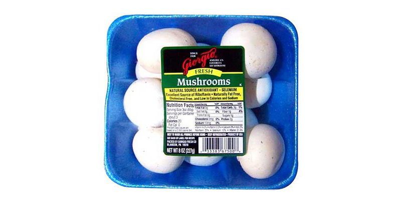 Giorgio Fresh Whole White Mushrooms - 8oz Package