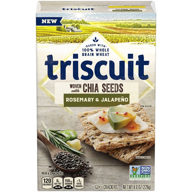 Triscuit Rosemary and Jalapeno Grain Crackers - 8oz