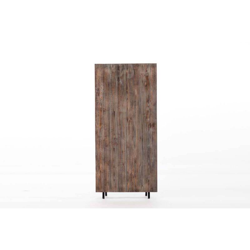 Miriam Cocktail Table Weathered Fir & Black - Boraam