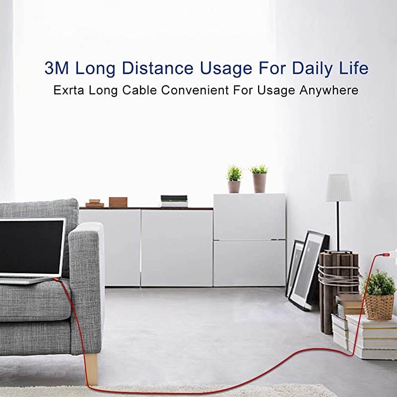 USBC to USBC 100W Cable 10ft USB C Braided Fast Charging Cable Compatible with MacBook Pro 202020192018 iPad Pro 202020192018Samsung Galaxy Note 20Pixelbook and TypeC Laptops Red