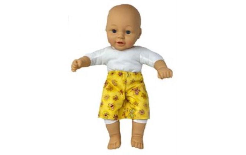 JC Toys Lil' Cutesies Twins 8.5" All Vinyl Baby Doll with Stroller