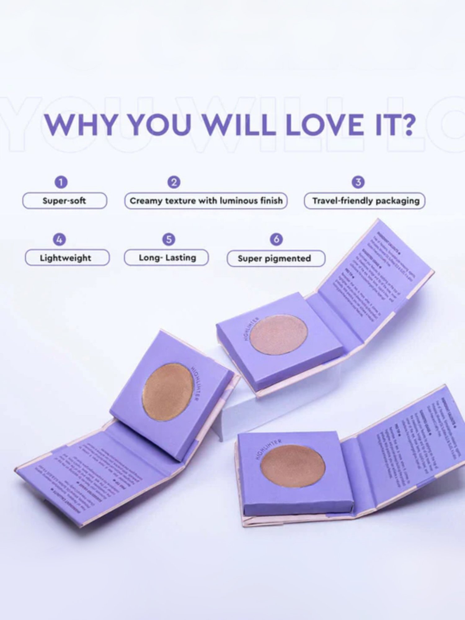 C2P PROFESSIONAL MAKEUP Prom Butter Highlighter Rose Quartz 01 - 4 gm