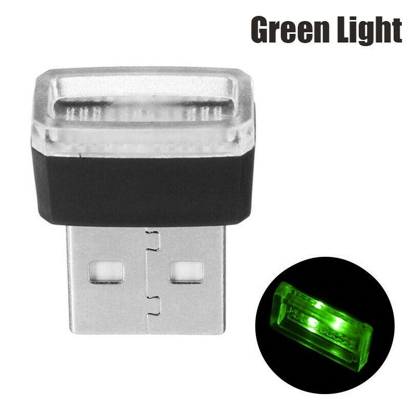 4pcs Mini USB LED Light Colorful Light Lamp For Car Atmosphere Lamp