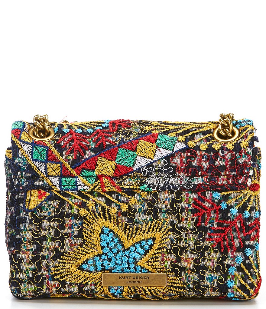 Kurt Geiger London Tweed Mini Kensington Shoulder Bag