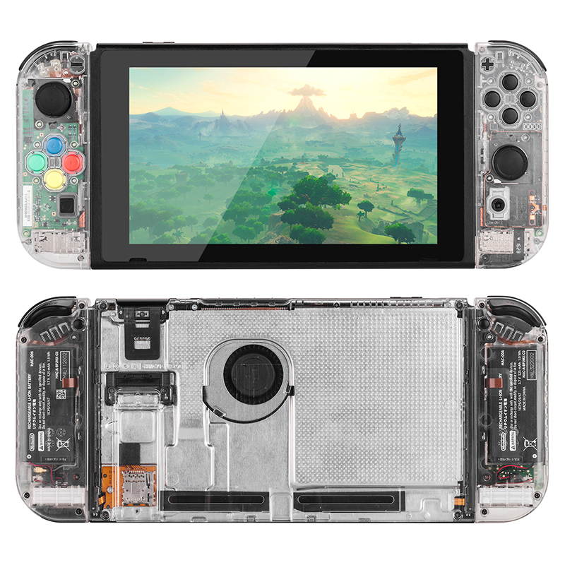 Backbored For Nintend for Switch NS for Joy Con Replacement Housing Shell Cover for NX for JoyCons Controller Case(clear)
