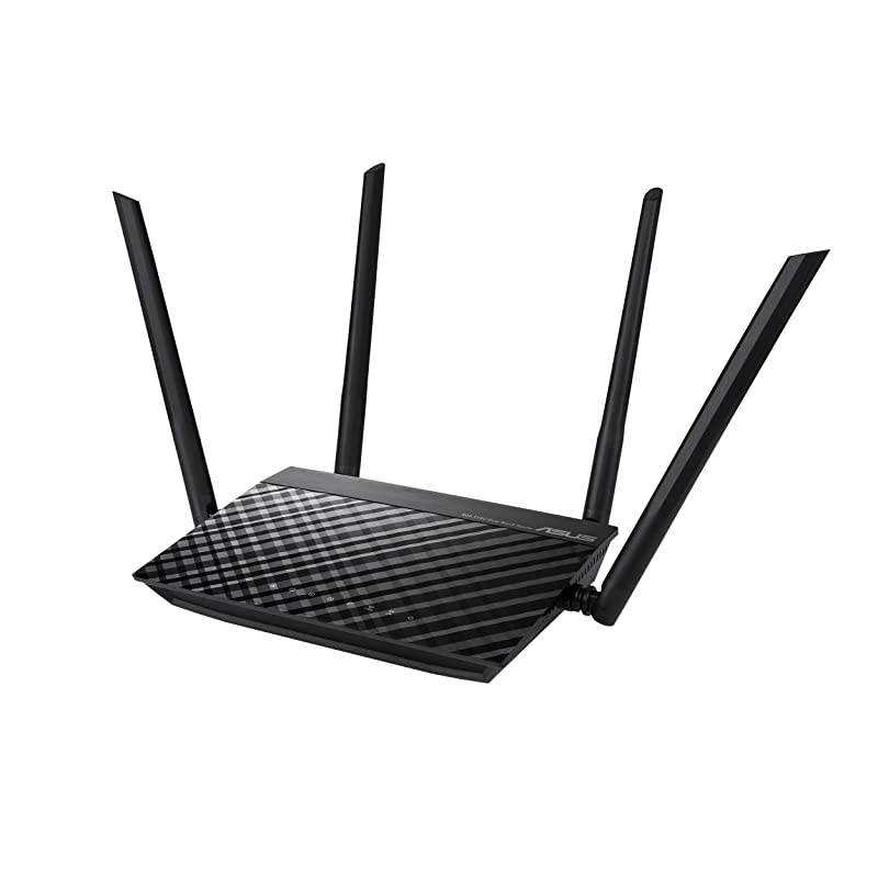 RTACRH12 AC1200 Dual Band WiFi Router with Gigabit LAN Ports 4 Gb LAN Ports VPN MUMIMO Gaming 4K Streaming Parental Control