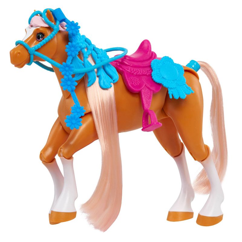 Winner's Stable Oakley & Rose Gold Doll & Horse Figure Set 11pc