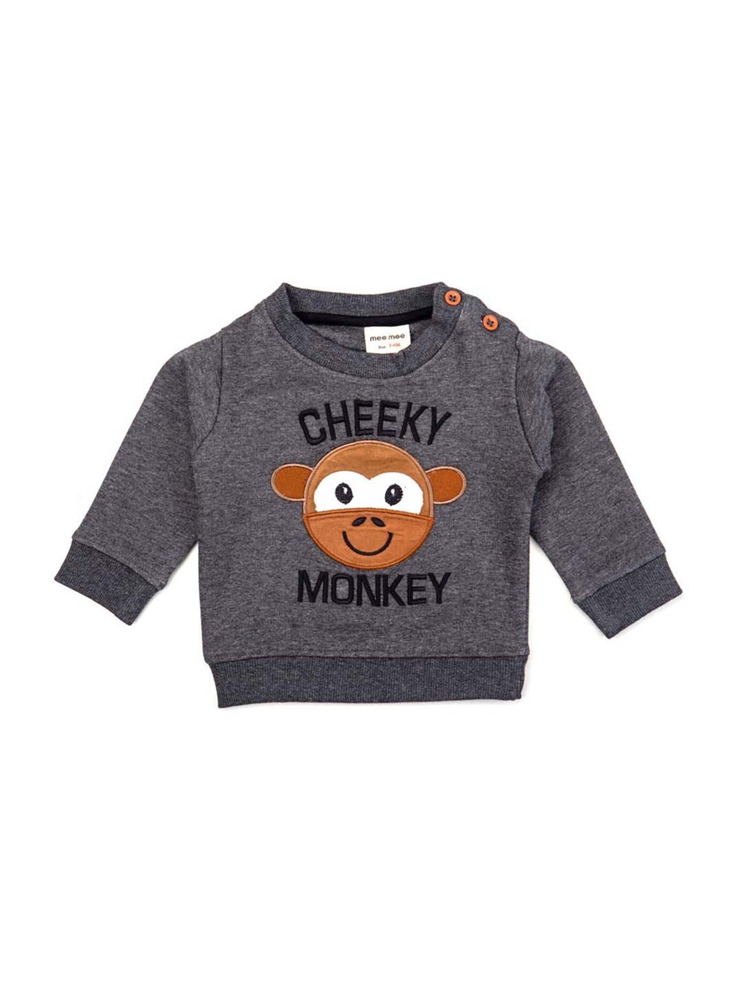 Mee Mee Boys Grey Applique T-Shirt
