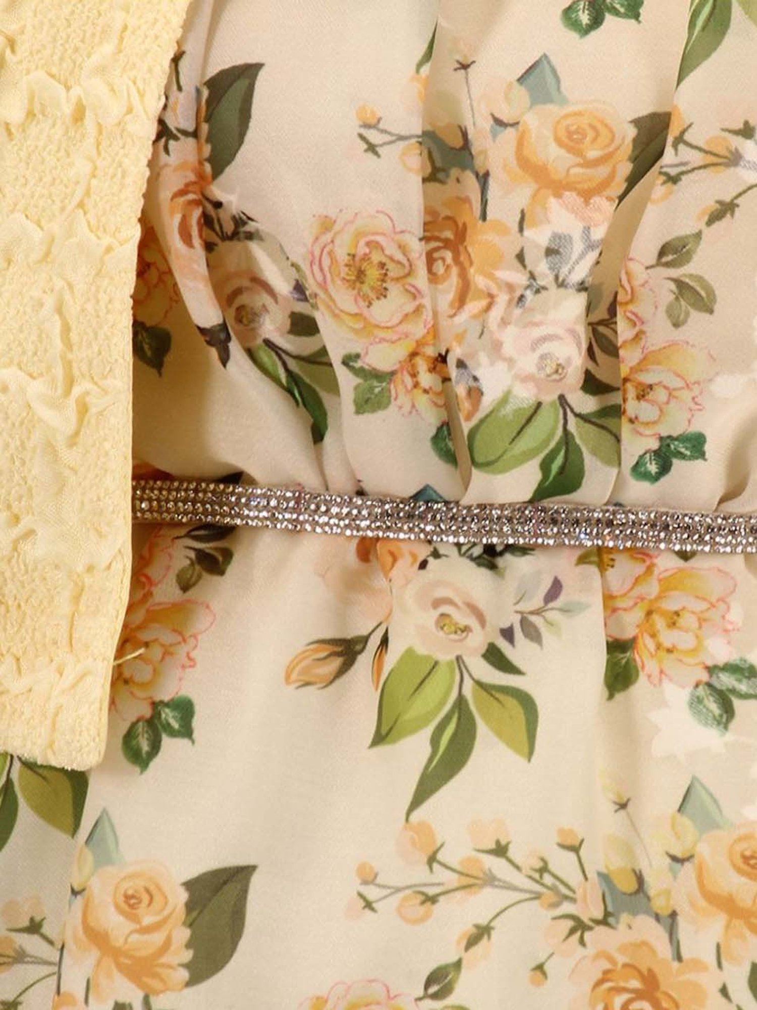 Many Frocks Kids Red Solid Dress