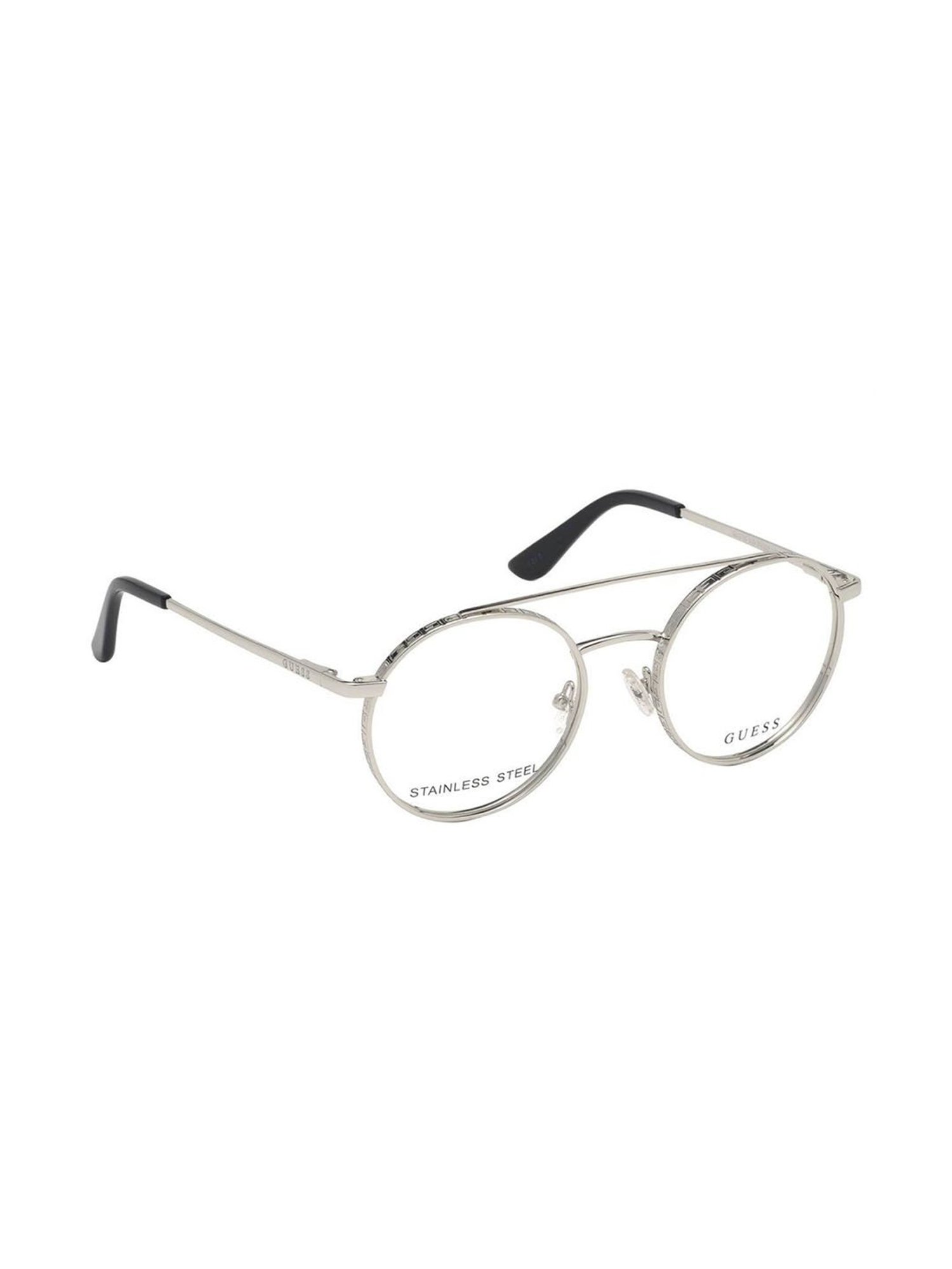 Guess Silver Round Eye Frames for Women