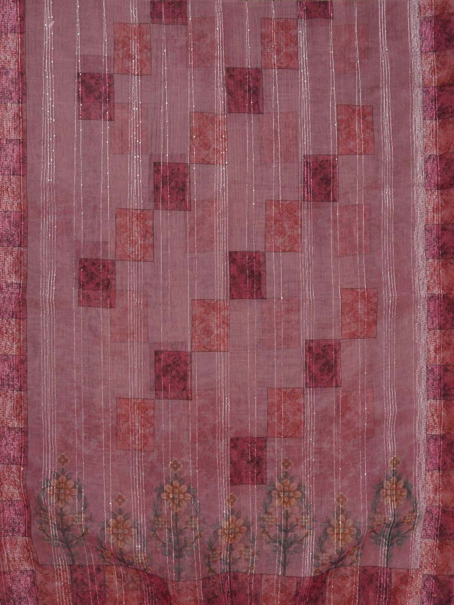 Jaipur Kurti Pink Embroidered Unstitched Dress Material