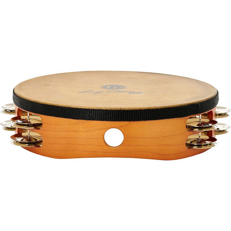 LP Lenny Castro Signature Double Row Headed Tambourine with Bag 10 in.