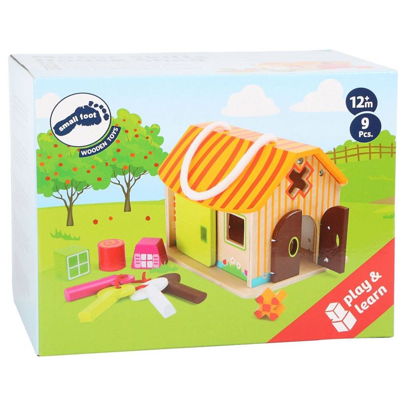 Small Foot Wooden Toys Wood Shed With Keys Motor Skills Playset