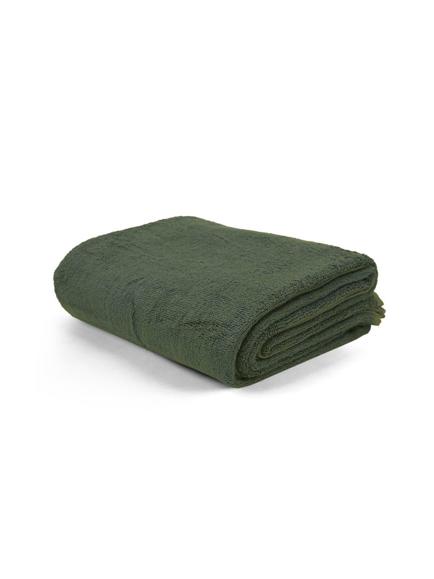 Doctor Towels Bamboo X Cotton Embellished Green 650 GSM Viscose Bath Towel