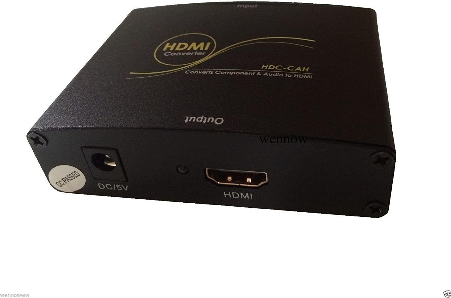 wennow Component (YPbPr) & S/PDIF Digital Coax/Optical Toslink Audio to HDMI Converter