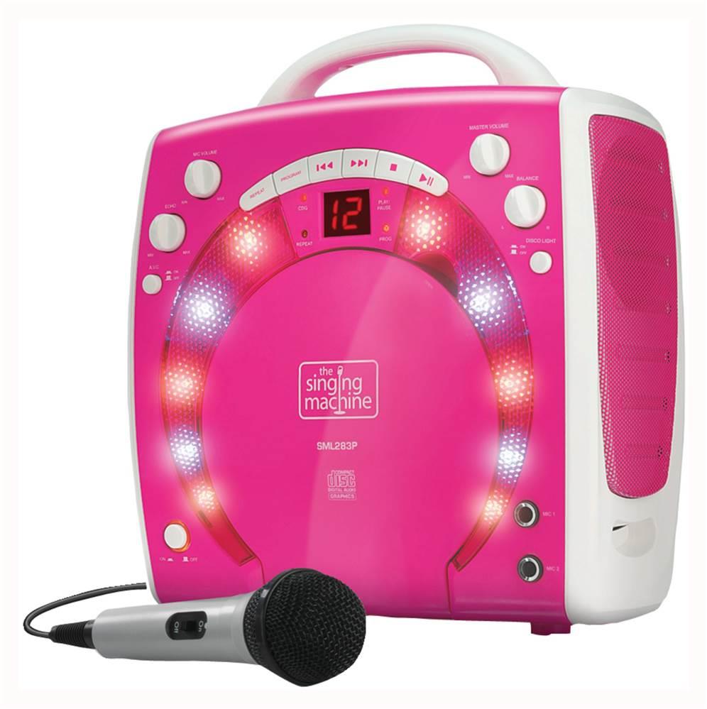 The Singing Machine SML283P Portable Karaoke Systems (Pink)