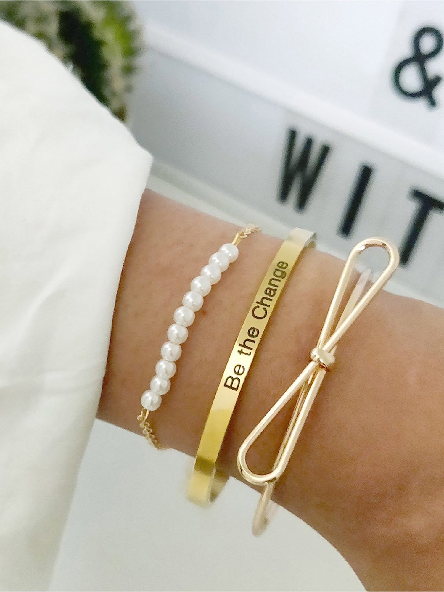 Joker & Witch Aria Gold Bracelet - Set of 3