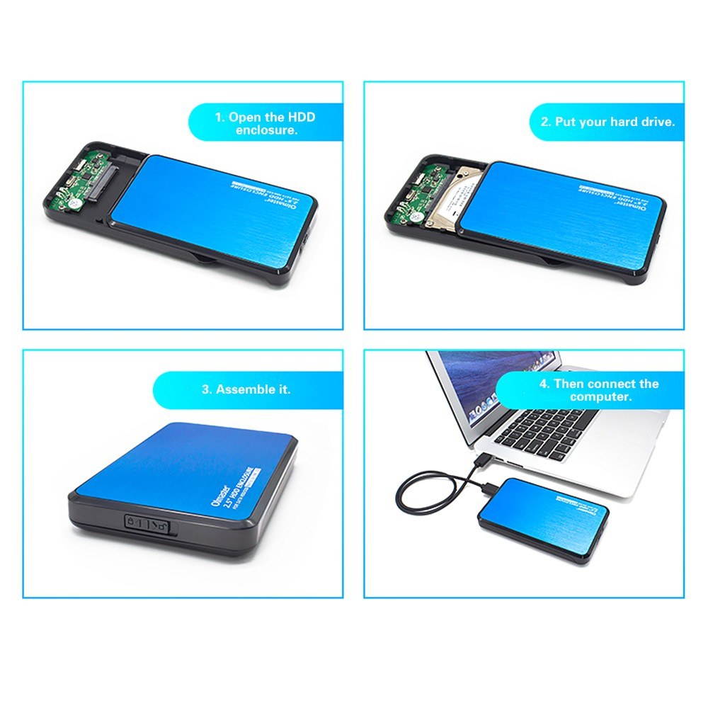 Professional High-quality 6TB Super-speed USB 3.0 SATA HDD Hard Disk Box 2.5 Inch