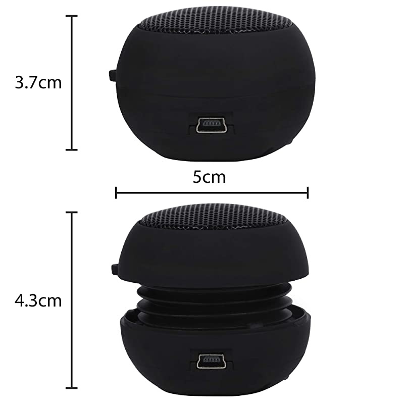 Mini Portable Rechargeable Travel Speaker Wired 35mm Headphone Jack