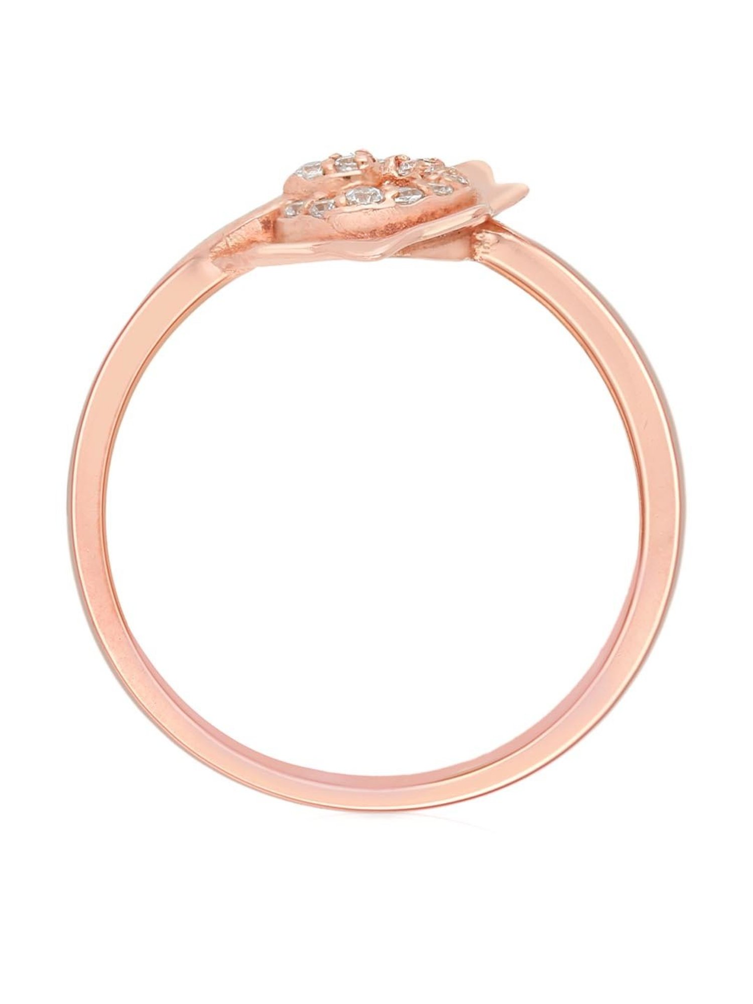 Malabar Gold and Diamonds 18k Gold Floral Ring for Women